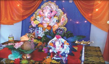 Ganesh festival in college 2015-2016