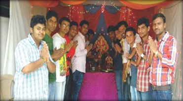 Ganesh festival in college 2015-2016